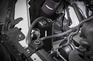 Subaru STI Coolant Overflow Tank - Perrin Performance - CNC-machined - Black - `04-`21